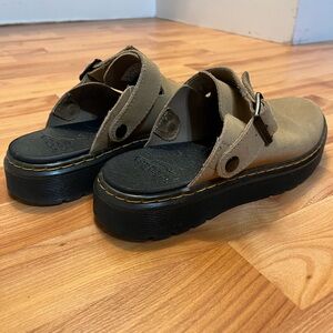 Dr. Martens Suede Slingback Platform Mules size 8